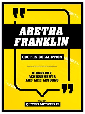 cover image of Aretha Franklin--Quotes Collection